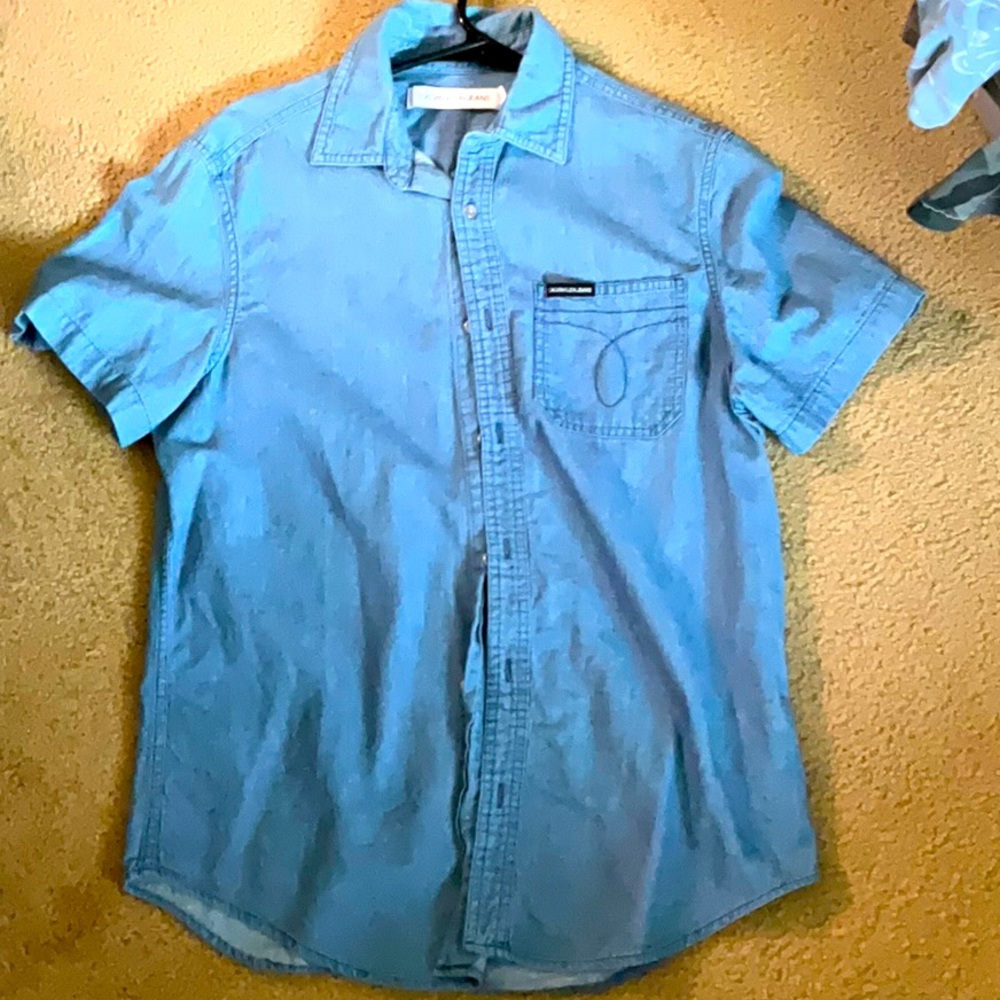 Button down short sleeve polo top 👕